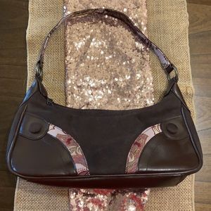Vintage Crabtree & Evelyn brown shoulder purse